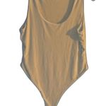 Boohoo Gold Bodysuit Size 12 Sleek Neutral Stretch One-Piece Photo 2