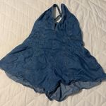 Free People  Denim Romper Photo 0