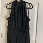 Jones Wear Dress black size 20W halter ruched waist fit and flare midi formal Photo 5