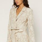 Current Air NWT Floral Cropped Blazer and Mini Skirt Matching Set Cream Size S Photo 11