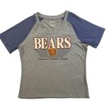 NFL Team Apparel NFL Chicago Bears Women's Raglan Short Sleeve Scoop Neck T-Shirt in Grey, 2XL Photo 0