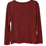 Peyton Jensen ‎ burgundy/wine knot front lightweight sweater small KTP801682EV Photo 3