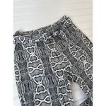 I am gia I.AM.GIA Shiraz Snake Print Pants Black White High Waisted Belted Womens Size XS Photo 8