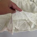 Hollister New Ivory Lace Romper Women's Small Off Shoulder Bohemian Tassel Boho Photo 12