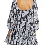 En Saison Teagan Babydoll Mini Dress in Black Multi Photo 3