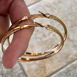 Set Of 2 Pairs Of Gold Earrings! Brand New Photo 7