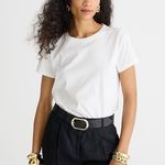 J.Crew NWT BY407 Pima Cotton Slim-fit T-shirt For Women Black Sz S Photo 3