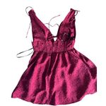 For Love & Lemons Janet Mini Dress Size S Maroon Red Photo 2