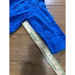 Lulu B Hippie Cottage Embroidered Asymmetrical Cotton Tunic Top Size Large Beach Blue Photo 6