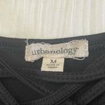 Urbanology Criss-Cross Neckline Tank Soft Black Size Medium Photo 2
