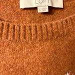 Loft Women's cognac Sweater with Snowflake Design Photo 1