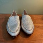 Kate Spade  Silver Shimmer Metallic Pointed Toe Loafer Flats Photo 2