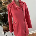 INC International Concepts Women's Coat Small Hot Pink Lined Full Zipper Pocket Photo 2