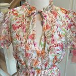 Meet Me in Santorini Ruth Dress Floral Cinched Waist Mini New Pink Size XS Photo 1