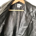 Princess Polly Women's Black faux Leather blazer Jacket M Photo 11