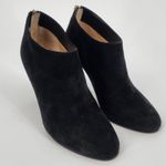 Jimmy Choo Black Suede Ankle Booties with Gold Zipper | Women’s 34.5 (US 4.5) Photo 2