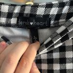 Derek Heart Stretchy gingham flare capri pants Photo 2