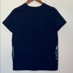 FIGS  Accra Limited Scrub Top Navy Blue Feather Print Size XS Photo 1