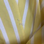 Carlisle Size 8 VINTAGE Yellow COTTON Wrap Belt STRIPED Button Up SHIRT BLOUSE Photo 3