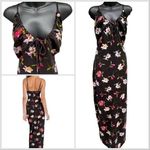 Princess Polly  Sleevless Brailey Black Maxi Dress Multicolor Floral Women’s 12 Photo 1