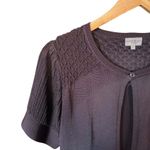 Karen Millen Brown Cropped Cardigan Bolero Style Sweater Embellished UK 2 XXS Photo 9