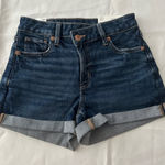 American Eagle New América Eagle Denim Blue Women's Shorts size 00 Photo 0