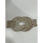 Rhinestone Applique Embellishment Crystal Diamante Knot Silver Tone Photo 3