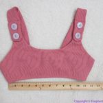 NEW Seea x Free People Georgia bikini top flamingo pink, S Red Photo 3