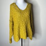 Free People  Gold Show Sunday Shore Pullover Sweater Photo 2