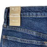 Madewell  SZ 27 Stovepipe Full-Length Jeans Hi-Rise Zip-Fly Pocket Whiskered Blue Photo 7