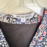 Walter Baker NWOT  Blue Floral Bodysuit Blouse Size Medium Photo 2
