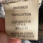 Vintage 100% Cotton Striped Jumpsuit Casual Coastal Boho Romper Style 8912L42 M Black Size M Photo 6