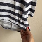 Jack by BB Dakota Jack Blue/White Striped Hi-Low Sweater Photo 3