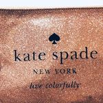 Kate Spade Kate♠️Spade Glittery Rose Gold Cosmetic Bag Photo 0