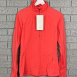 Lululemon NWT Race With Grace 1/2 Zip II Atomic Red Pullover Size 6 Photo 1