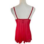 Via del Amore Vintage Red Lingerie Cami Top Size Large Romantic Sexy Sheer Lace Photo 4