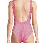 Wildfox New. red stripe swimsuit. Small. Retail $178 Photo 0