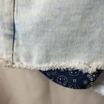 Old Navy O.G High Waist Exposed Pocket Cut Off Jean Shorts 3” inseam Size 12 Photo 2