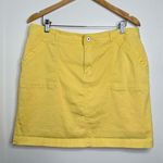 Christopher & Banks  Casual Yellow Skort Women’s Size 16 Spring Summer Photo 0