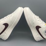 Nike Chic and Comfortable: Women's Court Vision Low - Sail/Yellow/Brown Size 6.5 Photo 10