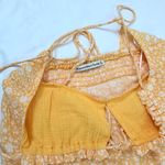 Abercrombie & Fitch  Ditsy Floral Milkmaid Midi Dress - Golden Yellow - XS Photo 9