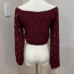 Raga NWT  long‎ sleeve cropped top cut out Medium Photo 1