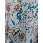 BloomChic Teal Boho Crossover Blouse Floral Peplum Tie Belt Hippie V Photo 7