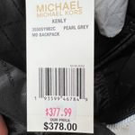 Michael Kors Kenly Medium Nylon Backpack, Pearl Grey NWT Photo 6