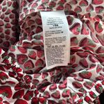 J.Crew  cinched waist cropped top in strawberry swirl cotton poplin XS blouse new Photo 5