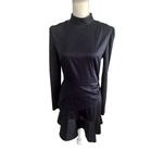 Something Navy Ruffle Navy Blue Mini Dress Size Small Photo 2