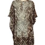 Sunset Glow Sunsets Maldives Tunic Swimsuit Cover Up. Sheer Brown / Tan. Size L/XL. NWT Photo 3