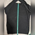 Vintage Genelli Textured Silk Long Sleeve Shirt Medium Black Photo 3