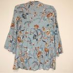 Jaase  Multicolor Floral Bohemian Peasant Bell Sleeve Top Size S Photo 1