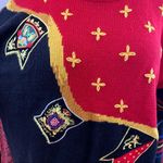 Vintage 80’s Lucia regal crest plaid sweater Red Size M Photo 4